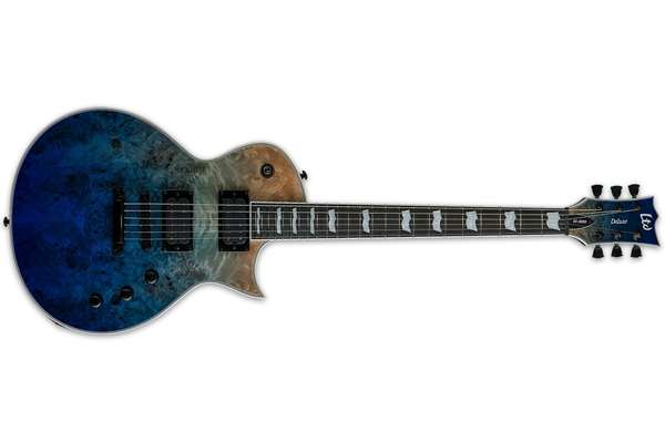 LTD EC-1000 BURL POPLAR BLUE NATURAL FADE