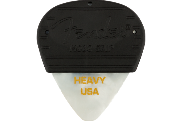 Mojo Grip Picks, Celluloid, Heavy, 3-Pack, White Moto
