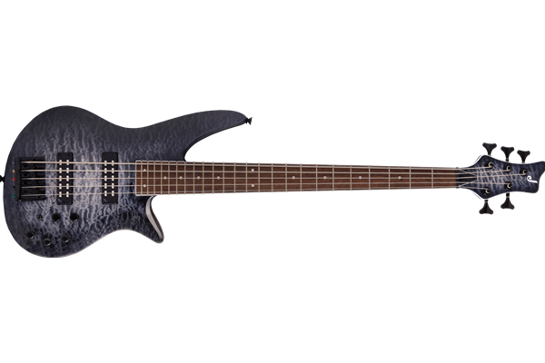 X Series Spectra Bass SBXQ V, Laurel Fingerboard, Transparent Black Burst