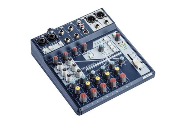 8 ch desktop mixer with USB and Effects