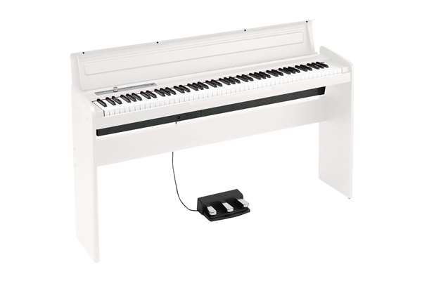 Korg 88-key NH action digital piano,120 poly,3 pedals, White Cabinet