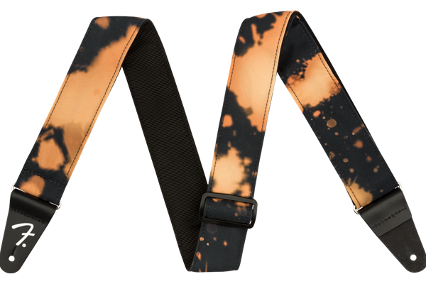 Tie Dye Acid Wash Strap, Black, 2"