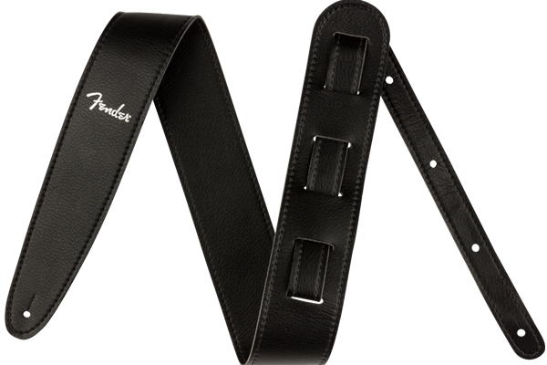 Vegan Leather Strap, Black, 2.5", Microfiber