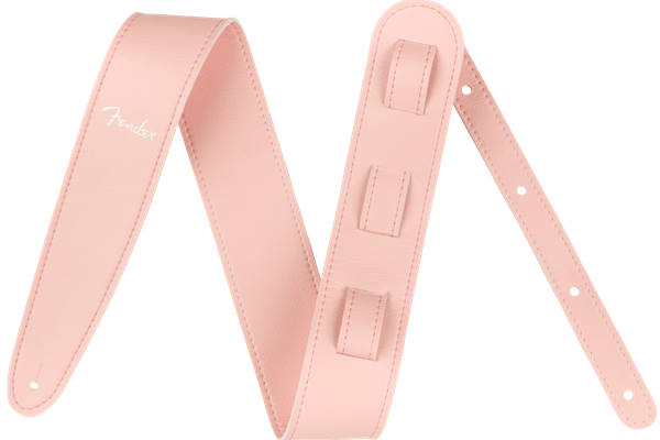 Vegan Leather Strap, Shell Pink, 2.5", Microfiber