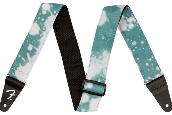 Tie Dye Acid Wash Strap, Teal, 2"