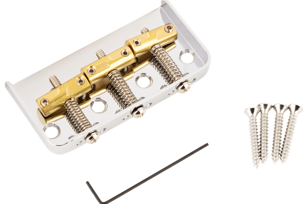 3-Saddle Custom "Cut-Off" Vintage-Style Tele® Bridge with Compensated Brass Saddles