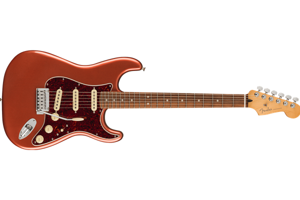 Player Plus Stratocaster®, Pau Ferro Fingerboard, Aged Candy Apple Red
