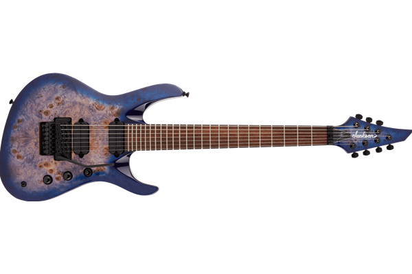 Pro Series Signature Chris Broderick Soloist™ 7P, Laurel Fingerboard, Transparent Blue