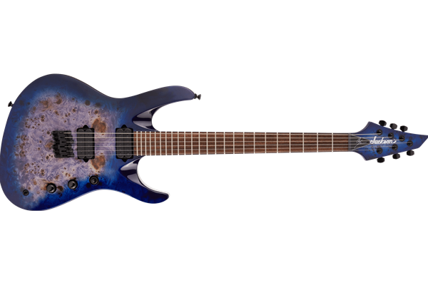 Pro Series Signature Chris Broderick Soloist™ HT6P, Laurel Fingerboard, Transparent Blue