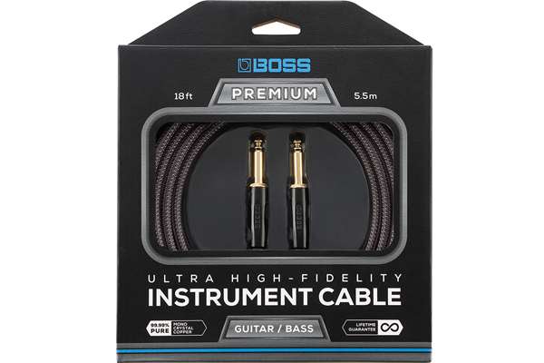 BOSS Ultra High-Fidelity Instrument Cable, 18ft / 5.5m