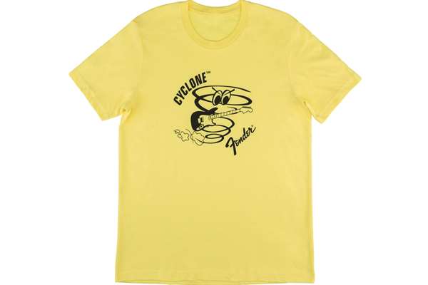 Fender Cyclone T-Shirt, Yellow, S