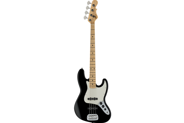 Fullerton Deluxe JB, Jet Black, Maple Fretboard