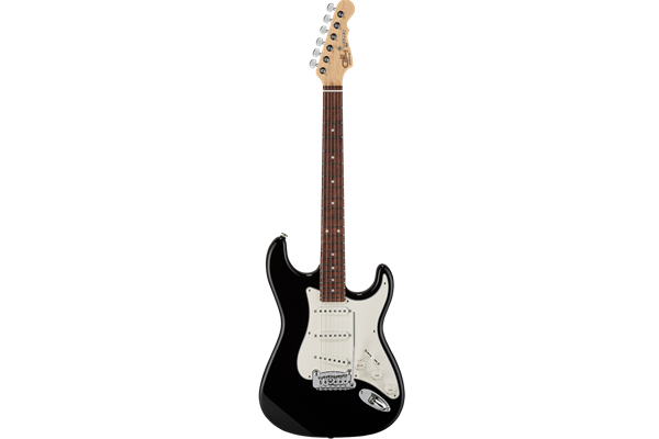 Fullerton Deluxe Legacy, Jet Black, Chechen Fretboard