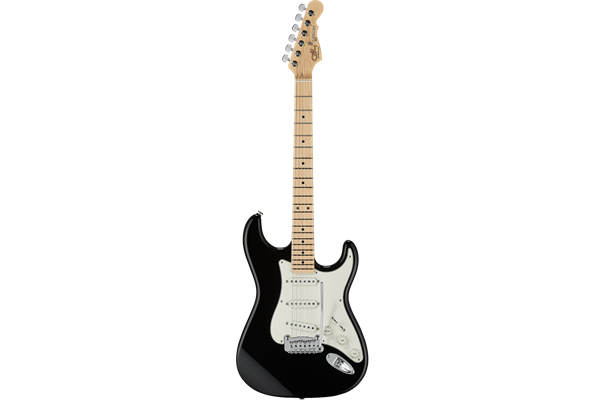 Fullerton Deluxe Legacy, Jet Black, Maple Fretboard