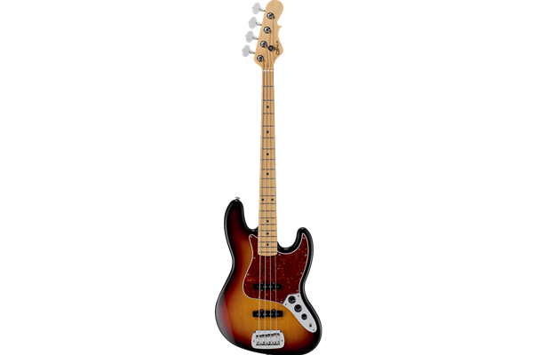 Fullerton Deluxe JB, 3-Tone Sunburst, Maple Fretboard