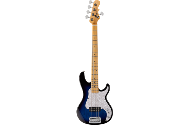 Fullerton Deluxe Kiloton 5, Blueburst, Maple Fretboard