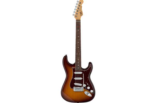 Fullerton Deluxe S500, Old School Burst, Chechen Fretboard