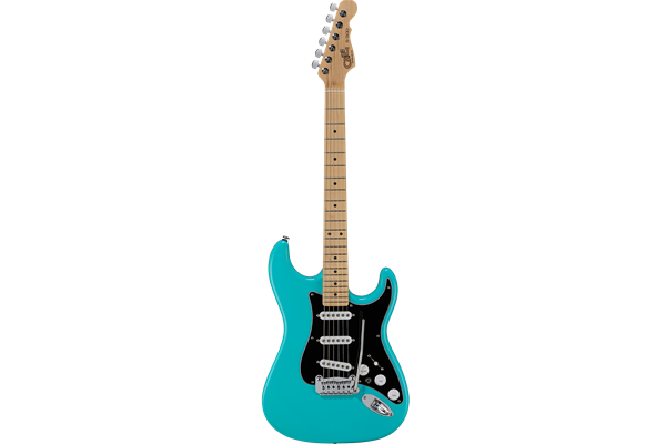 Fullerton Deluxe S500, Turquoise, Maple Fretboard