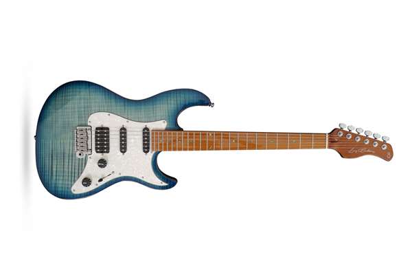 Sire Larry Carlton S7 Flame Maple, Trans Blue