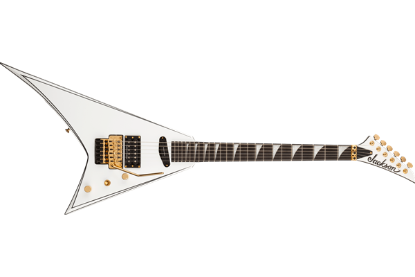 Concept Series Rhoads RR24 HS, Ebony Fingerboard, White with Black Pinstripes
