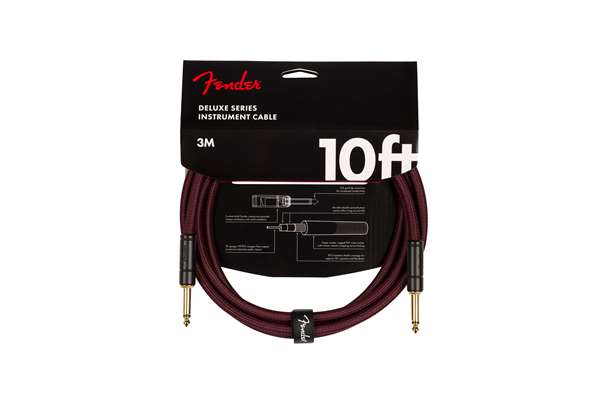 10' Deluxe Woven Tweed Cable, Ltd. Edition Oxblood