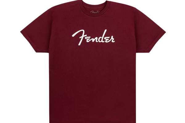 Fender® Spaghetti Logo T-Shirt, Oxblood, S