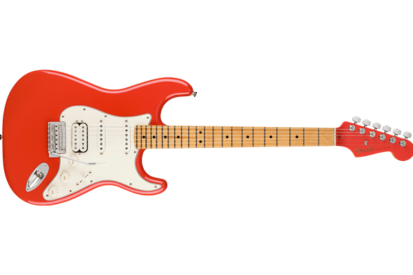 Ltd Player HSS Stratocaster, Fiesta Red, Maple Fretboard, Matching Headstock