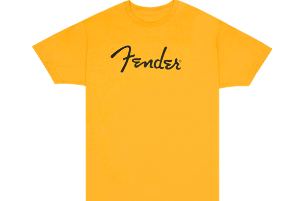 Fender® Spaghetti Logo T-Shirt, Butterscotch Blonde, S