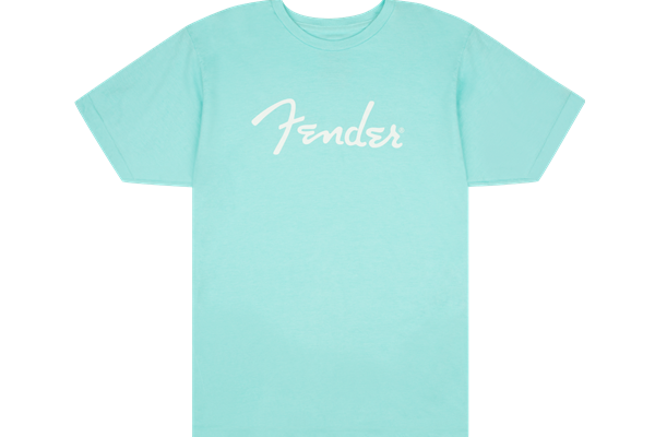 Fender® Spaghetti Logo T-Shirt, Daphne Blue, M