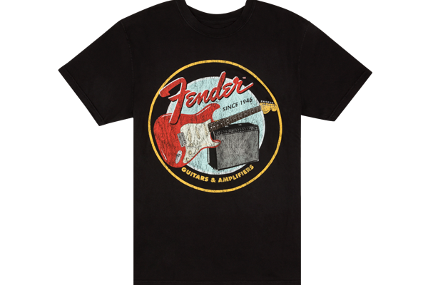 Fender® 1946 Guitars & Amplifiers T-Shirt, Vintage Black, S