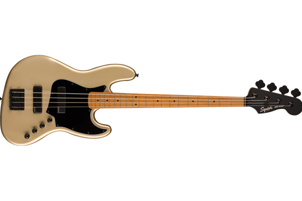 Contemporary Active Jazz Bass® HH, Roasted Maple Fingerboard, Black Pickguard, Shoreline Gold