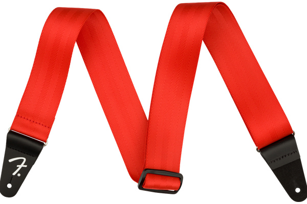 Seat Belt Strap, Red, 2"