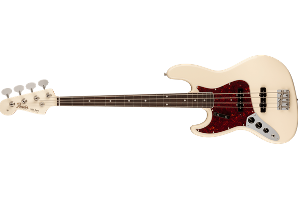 American Vintage II 1966 Jazz Bass® Left-Hand, Rosewood Fingerboard, Olympic White