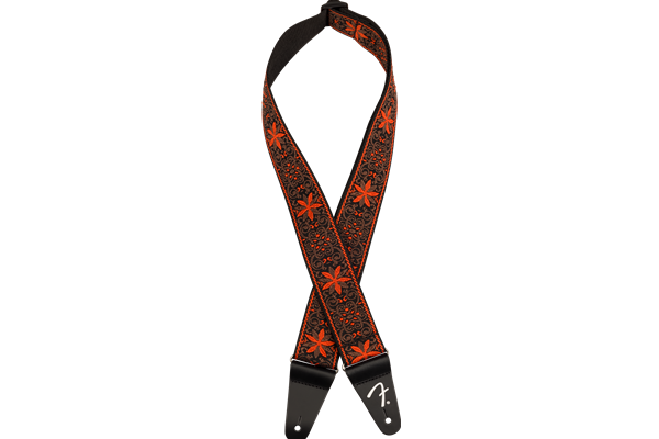 Pasadena Woven Strap, Orange Wallflower, 2"