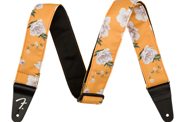 Floral Strap, Marigold, 2"