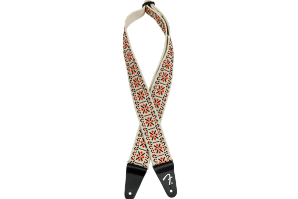 Pasadena Woven Strap, Lattice Orange, 2"