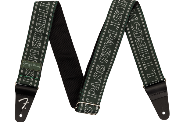 George Harrison All Things Must Pass Logo Strap, Green