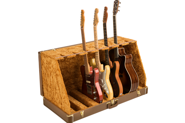 Fender® Classic Series Case Stand - 7 Guitar, Brown