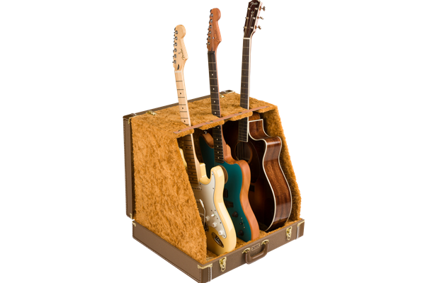 Fender® Classic Series Case Stand - 3 Guitar, Brown