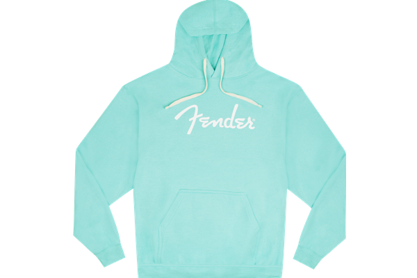 Fender® Spaghetti Logo Hoodie, Daphne Blue, S