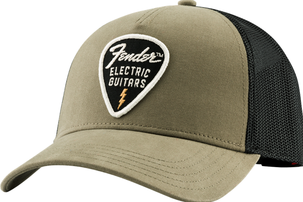 Fender™ Snap Back Pick Patch Hat, Olive