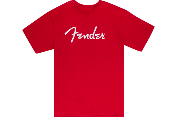 Fender® Spaghetti Logo T-Shirt, Dakota Red, S