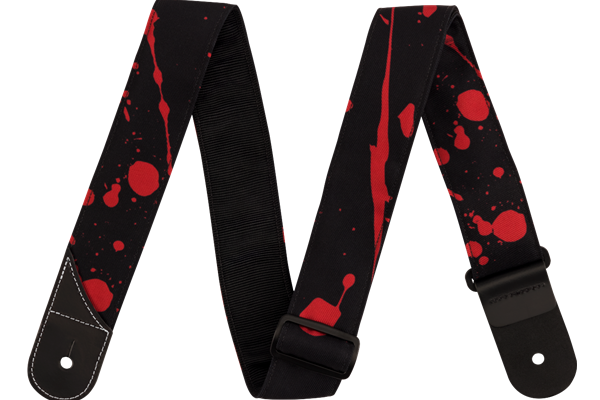 Jackson® Splatter Strap, Black and Red, 2"