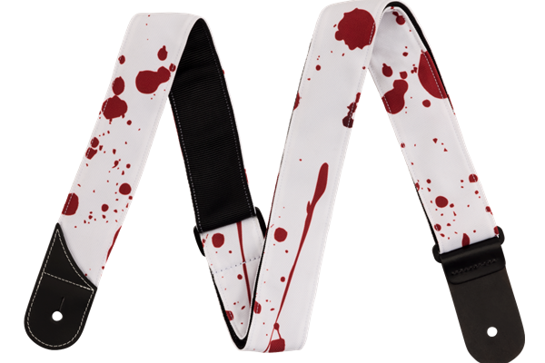 Jackson® Splatter Strap, White and Red, 2"