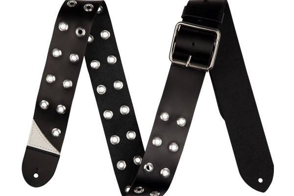 Jackson® Grommet Leather Strap, Black, 2.5"