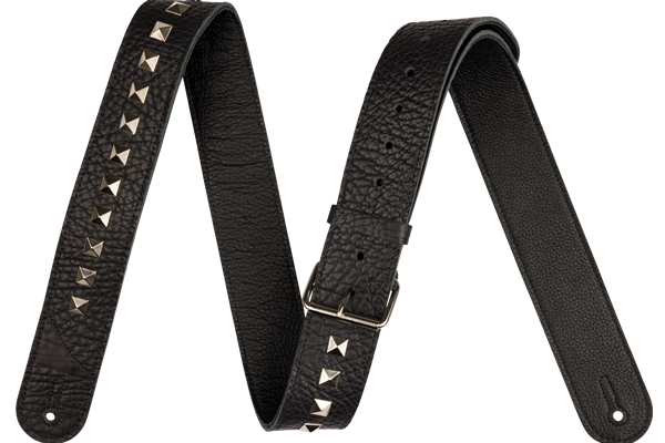 Jackson® Metal Stud Leather Strap, Black, 2.5"