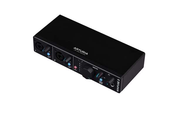 Arturia MiniFuse 2 Compact USB Audio Interface, Black