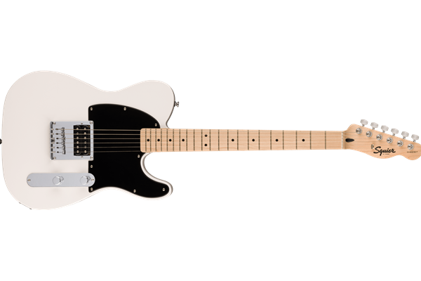 Squier Sonic® Esquire® H, Maple Fingerboard, Black Pickguard, Arctic White